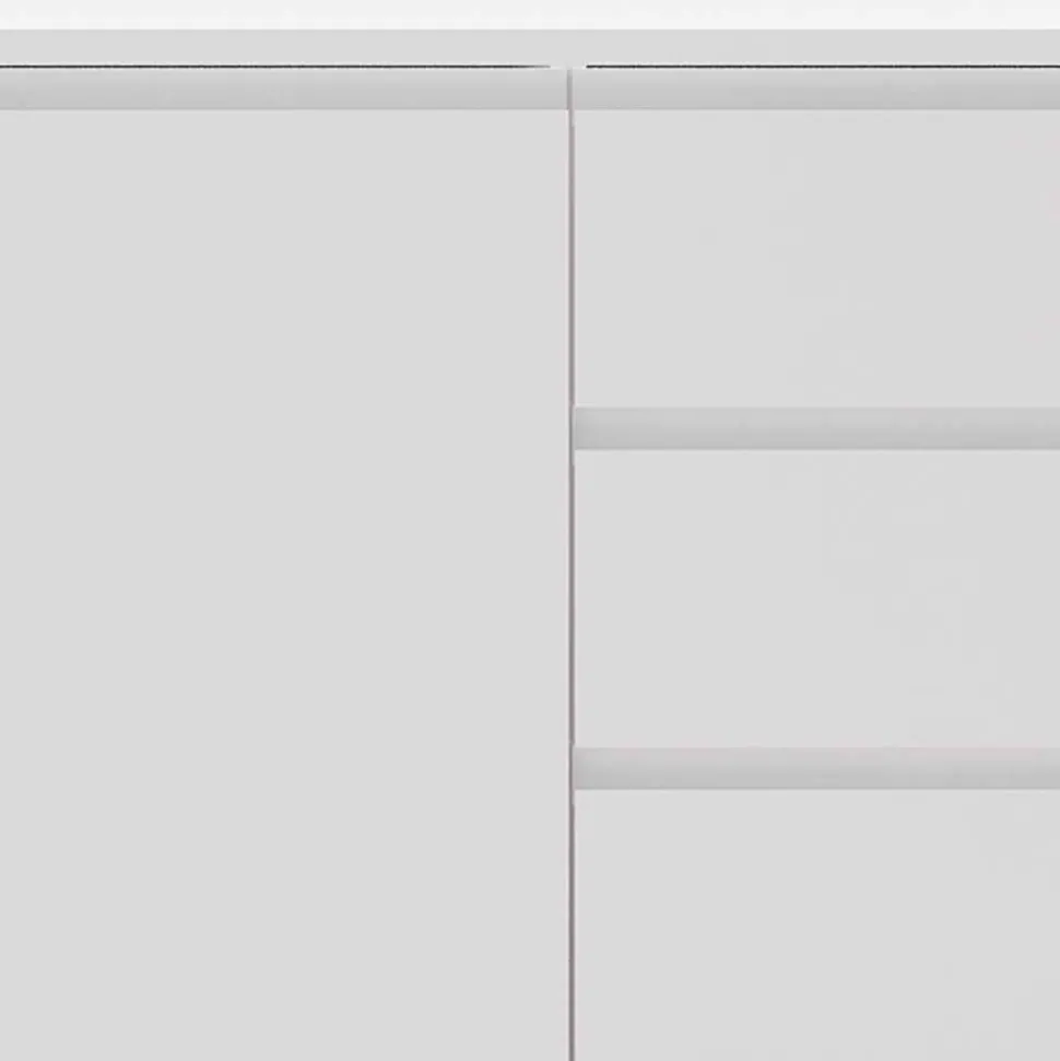 Weißes Sideboard 150cm mit Haarnadel Beinen - Donny