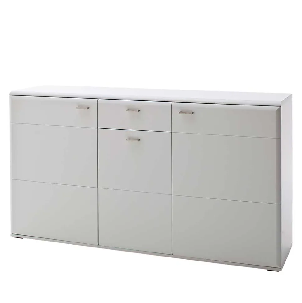 Weißes Sideboard mit Sockelgestell - Hazime