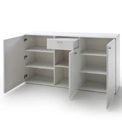 Weißes Sideboard mit Sockelgestell - Hazime