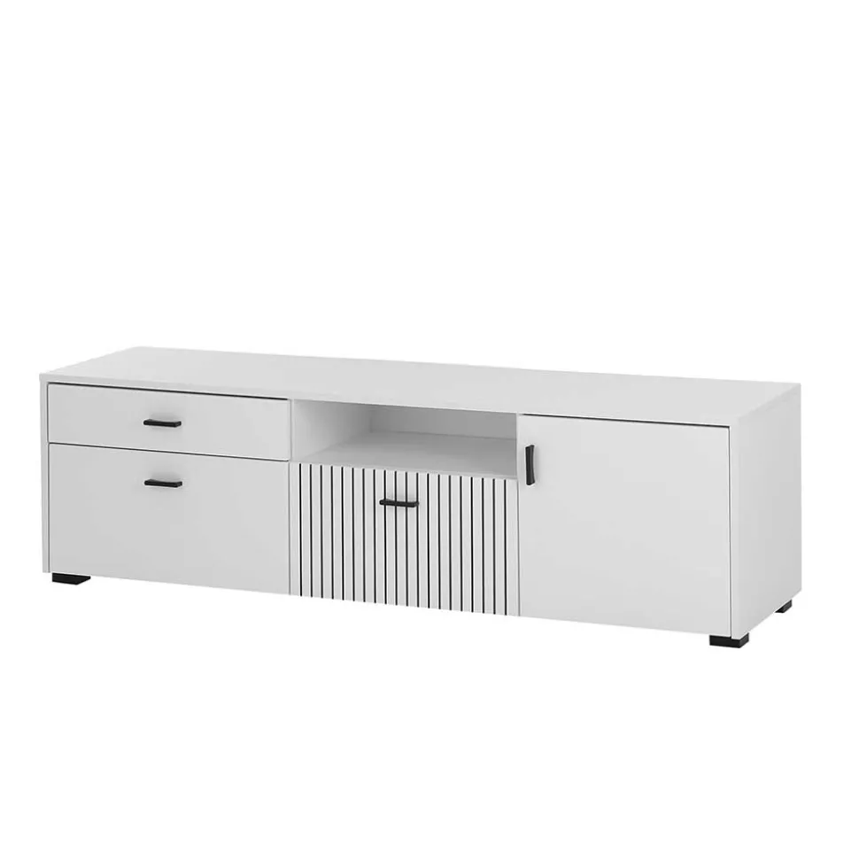 Weißes TV Board 150 cm breit - Dualkos