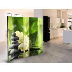 Wellness Zen Foto Paravent mit Orchideen - Onias