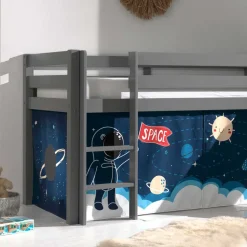 Weltraum Spielbett mit Rutsche - Kullara