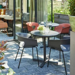 Wetterfeste Armlehnenstühle in Altrosa - Zandravo (2er Set)