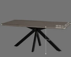 White Wash Esszimmertisch mit Baumkante - Wieza