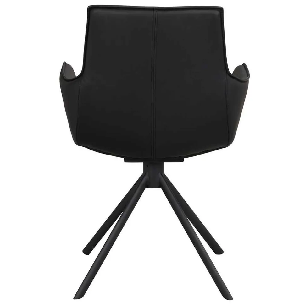 White Wash Tisch & Lederstühle - Senatau (siebenteilig)