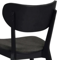 White Wash Tisch & Stühle Schwarz - Pessoa (siebenteilig)