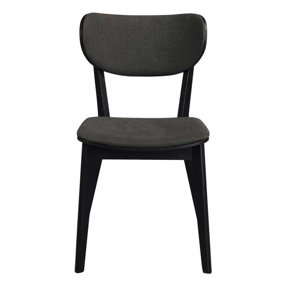 White Wash Tisch & Stühle Schwarz - Pessoa (siebenteilig)