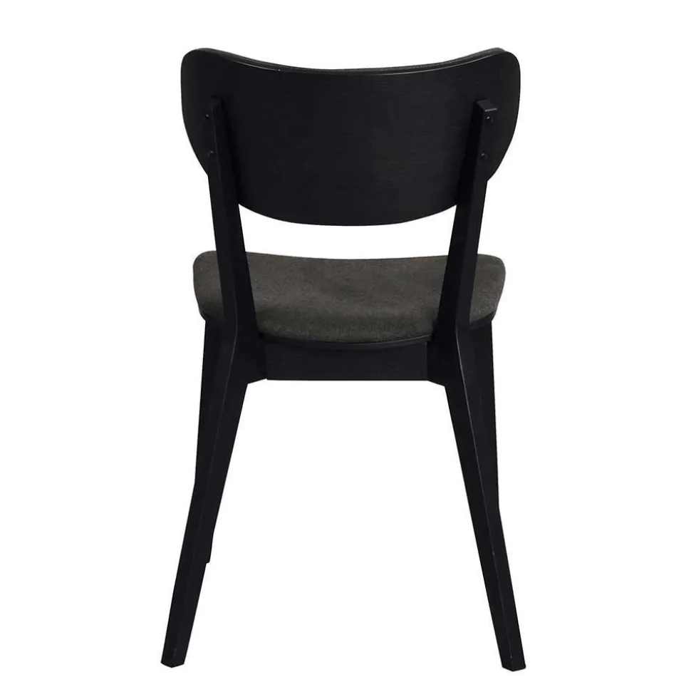 White Wash Tisch & Stühle Schwarz - Pessoa (siebenteilig)