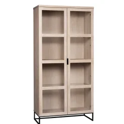 White Wash Vitrinenschrank modern - Myras