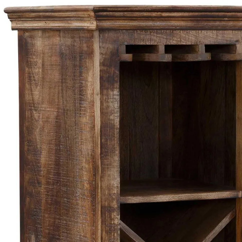 White Wash Weinregal im Vintage Look - Paola