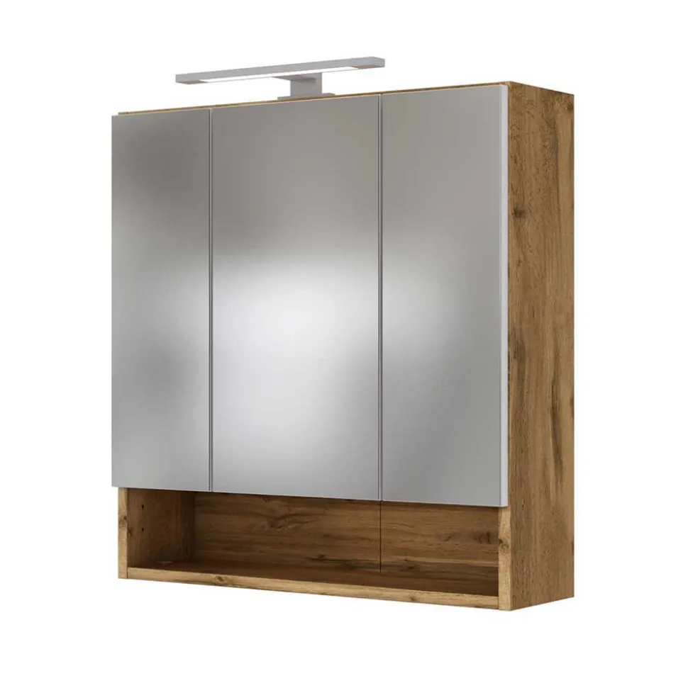 Wildeiche Bad-Ausstattung im Set - Lemnas (dreiteilig)