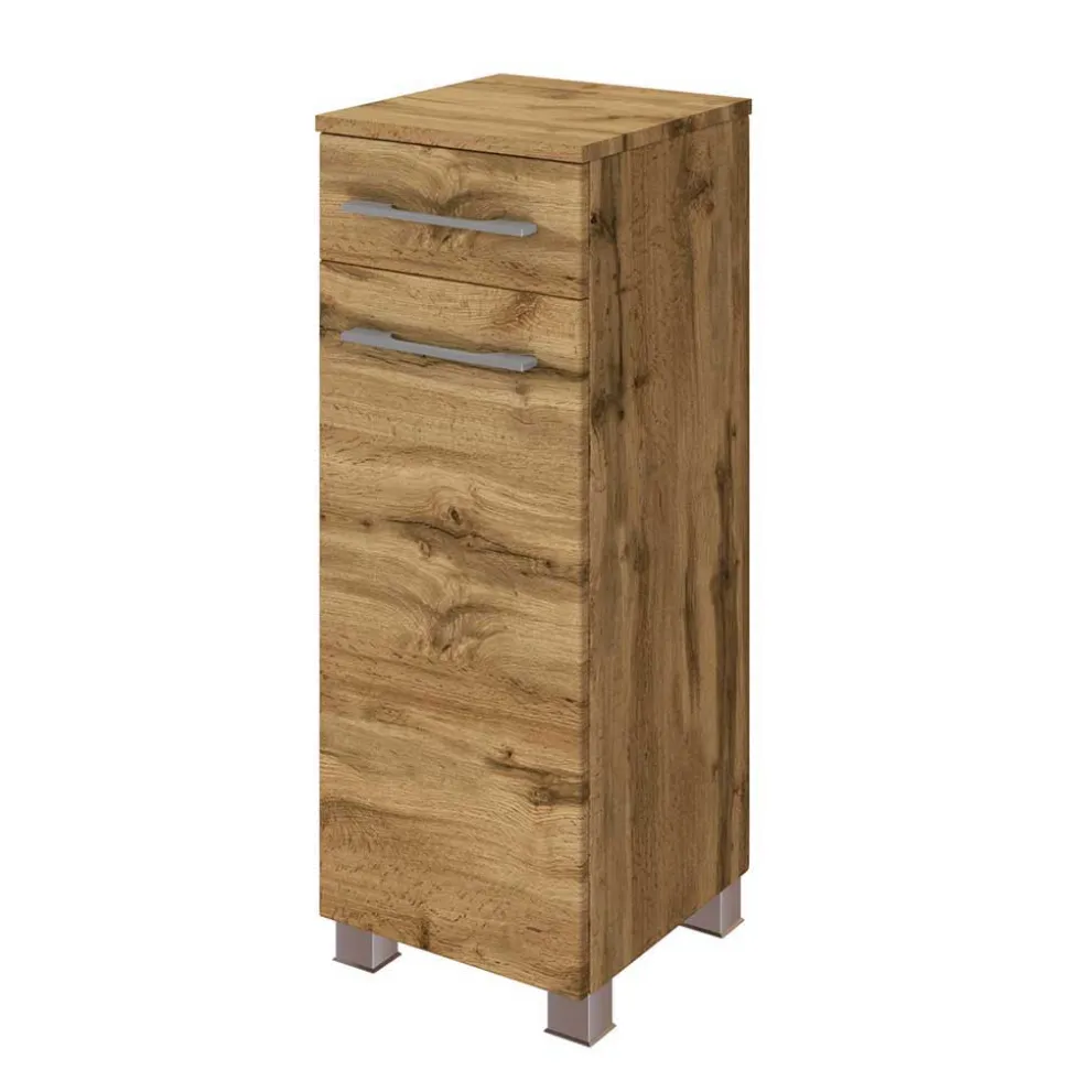 Wildeiche Bad-Ausstattung im Set - Lemnas (dreiteilig)