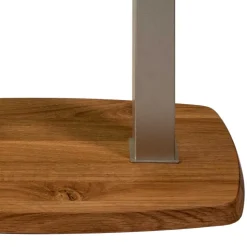 Wildeiche Beistelltisch auf Rollen - Jelka