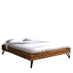 Wildeiche Bett ohne Kopfteil 210cm lang - Mandirov