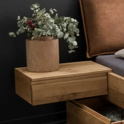 Wildeiche Bettanlage mit Stauraum - Zennian (dreiteilig)