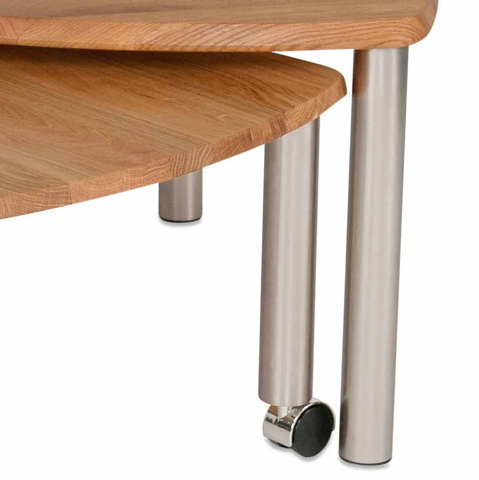 Wildeiche Couchtisch ausdrehbar - Delphima