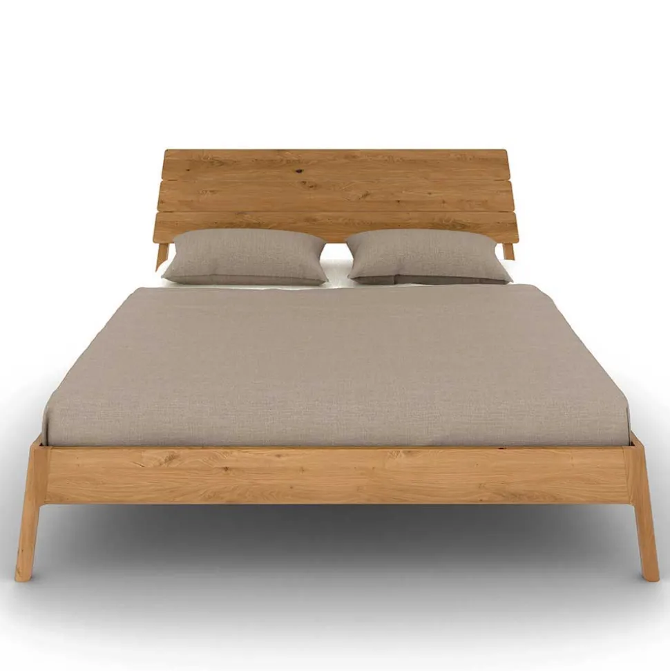 Wildeiche Designerbett 140x200 cm - Donlazi