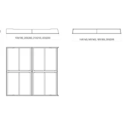 Wildeiche Designerbett 140x200 cm - Donlazi