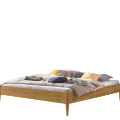 Wildeiche Doppelbett - kein Kopfteil - Defelira