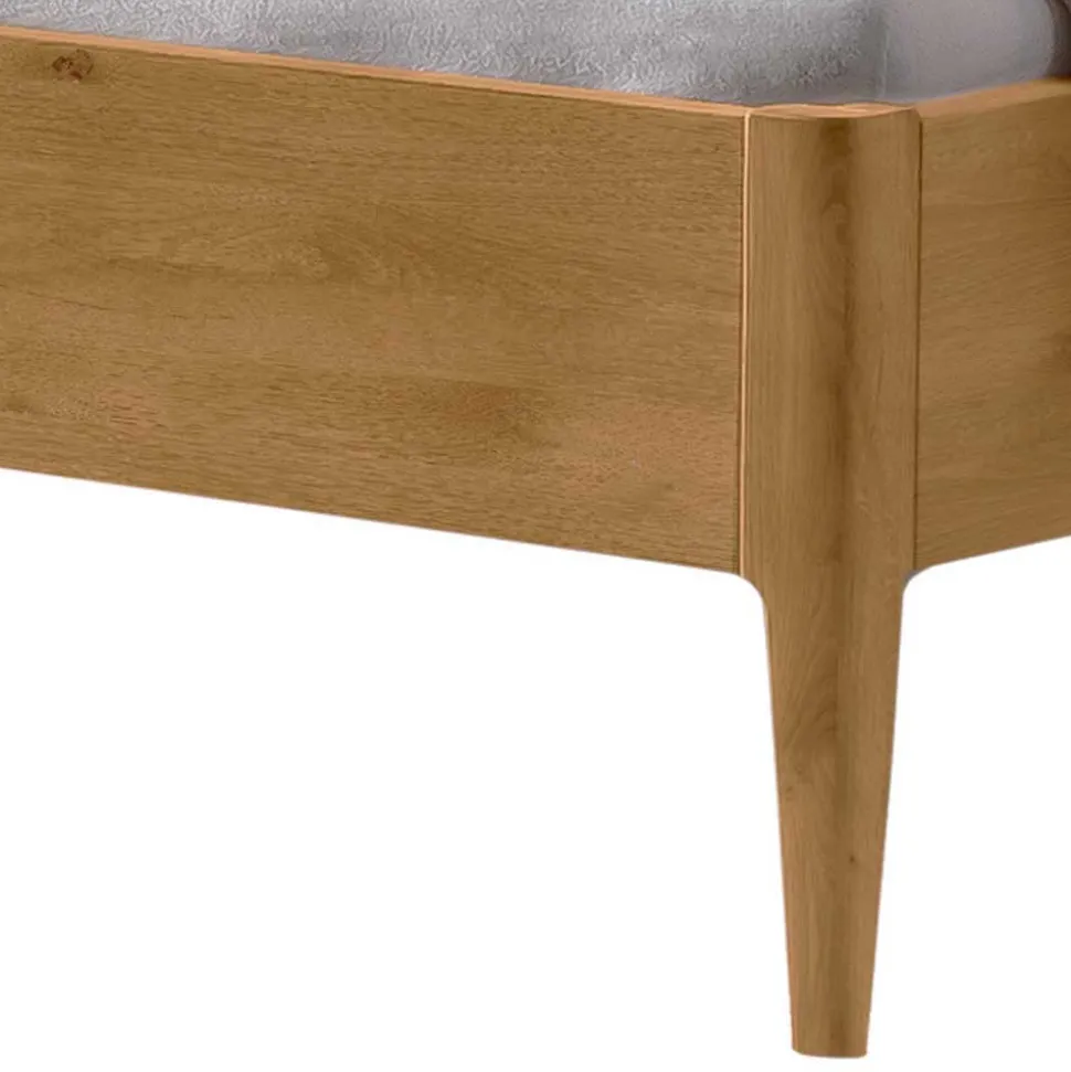 Wildeiche Doppelbett - kein Kopfteil - Defelira