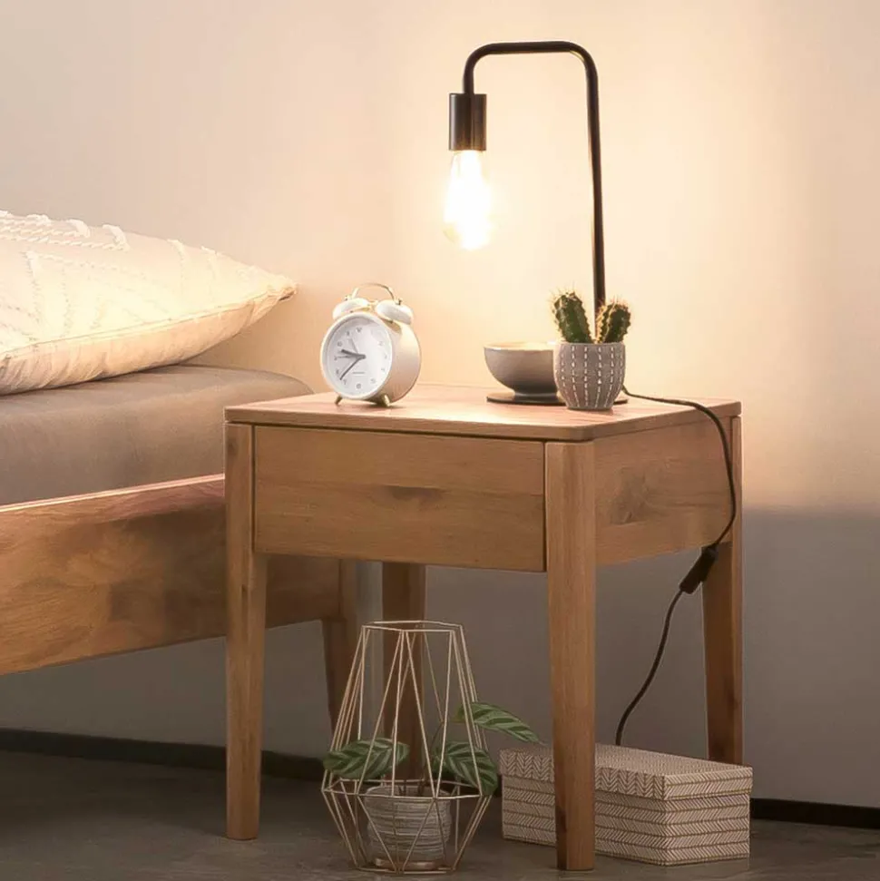 Wildeiche Doppelbett - kein Kopfteil - Defelira