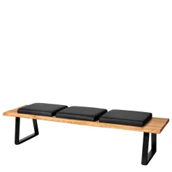 Wildeiche Esstischbank mit drei Sitzplätzen - Jessmine