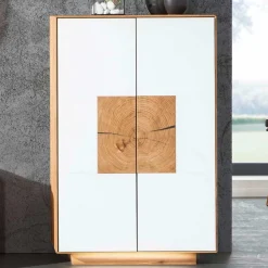 Wildeiche Flur Möbel Kombi - Mandrey (fünfteilig)