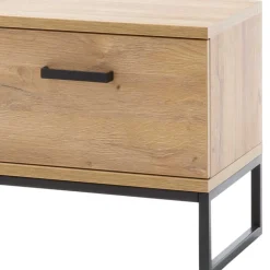 Wildeiche Flurbank mit zwei Klappen - Truvisas