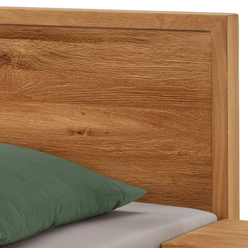 Wildeiche Holzbett in modernem Design - Martinez