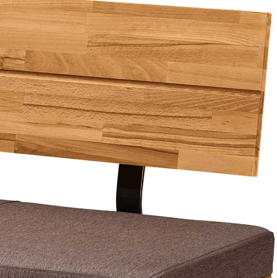 Wildeiche Küchenbank mit Rückenlehne - Virds