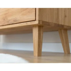 Wildeiche Kombi-Kleiderschrank massiv - Fabijola