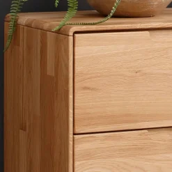 Wildeiche Kommode mit einer Schublade - Darcona