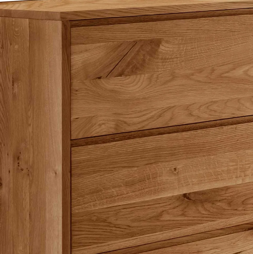 Wildeiche Kommode mit Metall Bügelgestell - Cancun