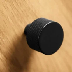 Wildeiche Mid Century Schrank mit zwei Glas Türen - Hardus