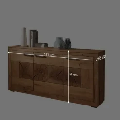Wildeiche Sideboard Troncon in 171 cm Breite