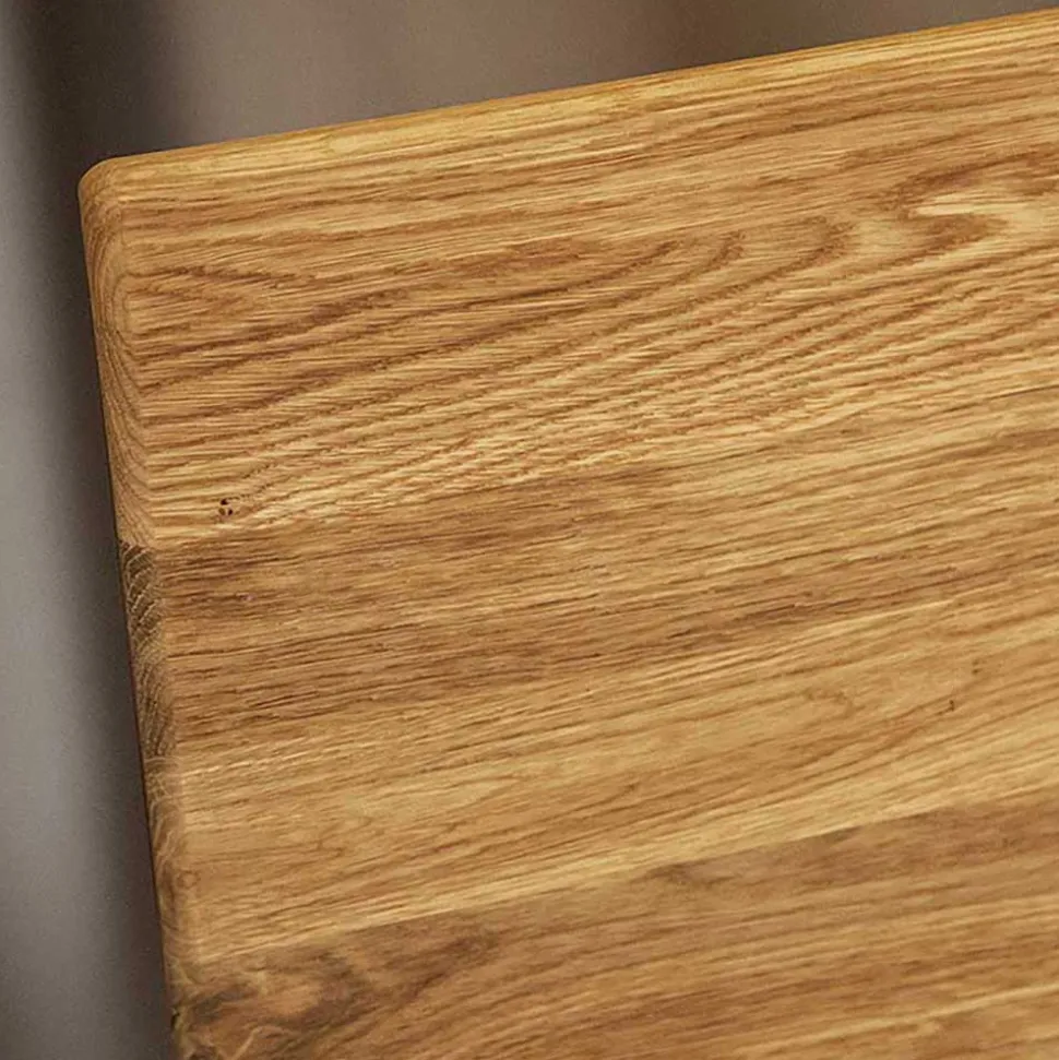 Wildeiche Singlebett in Unterlänge 190 cm - Eavy