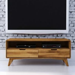 Wildeiche TV Unterschrank mit 2 Schubladen - Eavy III