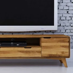 Wildeiche TV Unterschrank mit Schublade - Eavy II