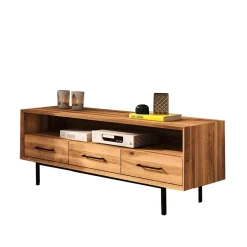 Wildeiche TV Unterschrank mit großem Fach - Kerfa