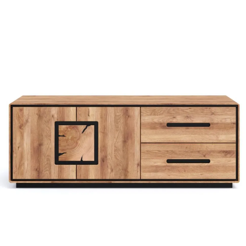 Wildeiche TV-Kommode in modernem Design - Shipper