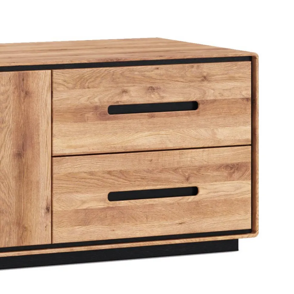 Wildeiche TV-Kommode in modernem Design - Shipper