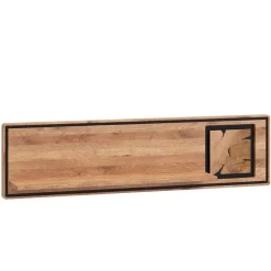 Wildeiche Wandboard mit Hirnholz Applikation - Shipper