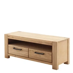 Wildeiche Wohnwand Set teilmassiv - Sophia (vierteilig)