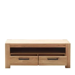 Wildeiche Wohnwand Set teilmassiv - Sophia (vierteilig)