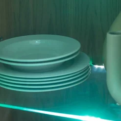 Wildeiche Wohnwand Set teilmassiv - Sophia (vierteilig)