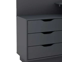 Winkelschreibtisch in Anthrazit - Korfu