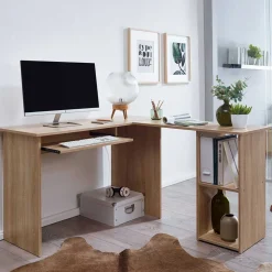 Winkelschreibtisch in Sonoma-Eiche - Mavricara