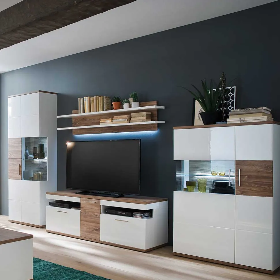 Wohnkombination 330 cm breit - Icadro (vierteilig)