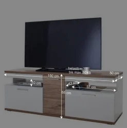 Wohnkombination 330 cm breit - Icadro (vierteilig)