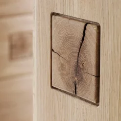 Wohnkombination in Eiche Bianco teilmassiv Pontros optional mit LED (vierteilig)